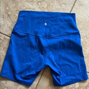 CRZ Yoga blue biker shorts